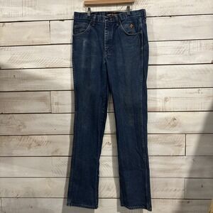 Wrangler Jeans Men's 36 Slim Fit Flame Resistant 33x38  FR Blue Jeans